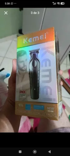 Máquina de barbear kemei 