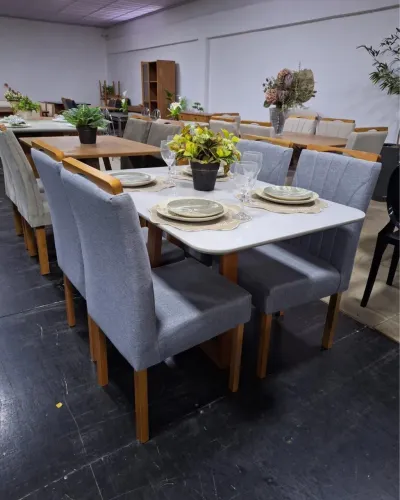 MESA DE JANTAR COM 4 CADEIRAS - LARGURA 1.20