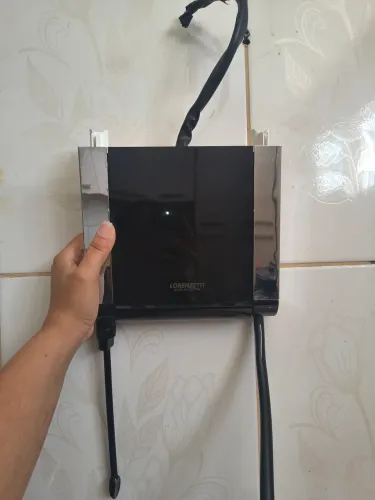 Chuveiro Lorenzetti Acqua Duo Preto e Cromo 7800w 220v