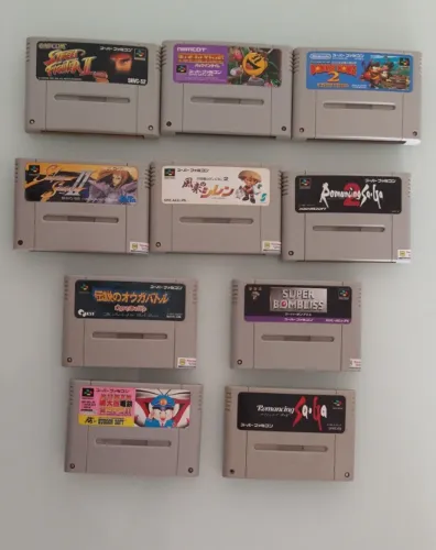 lote de cartuchos super famicom - aceito propostas
