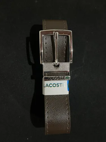 Cinto Estilo Lacoste Couro