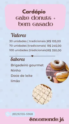 Cake donuts (bem casado)