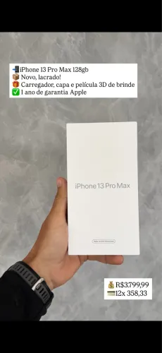 iPhone 13 Pro Max 128 Novo lacrado