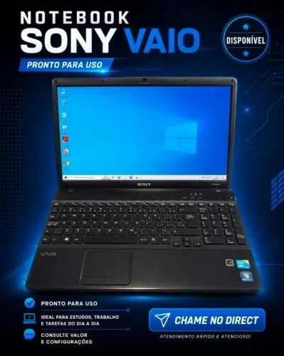 Notebook Sony Vaio Core I5 - 6GB Ram - SSD - 120GB - Tela 15"
