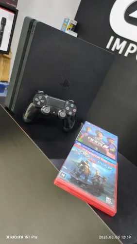 Vende PS4 slim HD 500 GB funcionando perfeitamente