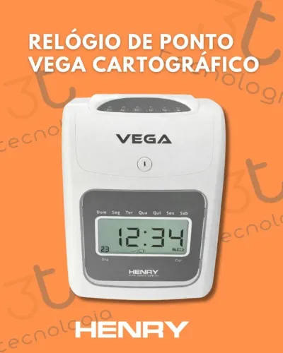 Relógio de Ponto Cartográfico Henry Vega - Relógio de Ponto Prático