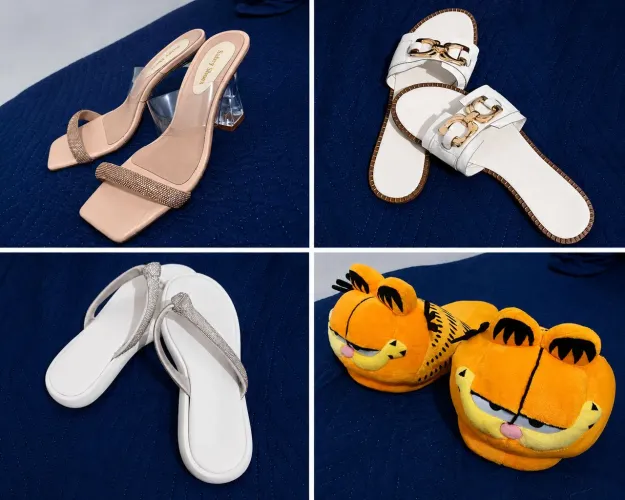 Combo, salto, rasteirinha, pantufa, papete 
