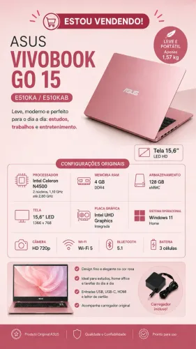 Notebook Asus vivobook 15