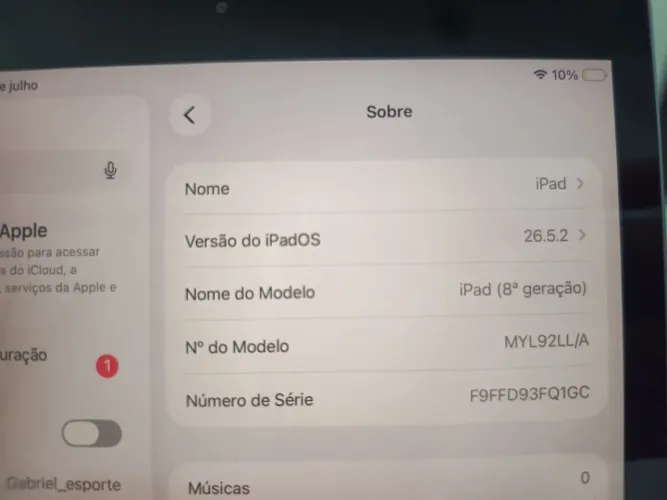 iPad 8 geração wi-fi zero