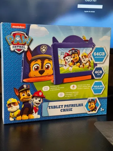 Tablet Infantil Patrulha Canina 64GB 4GB Novo