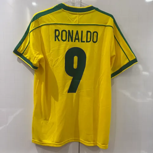 Camisa Seleção Brasileira 1998 Retro - 9 Ronaldo