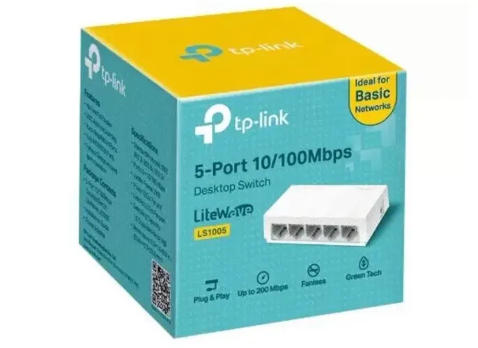 Switch hub 5 portas 10/100 TP-Link TL-SF1008D