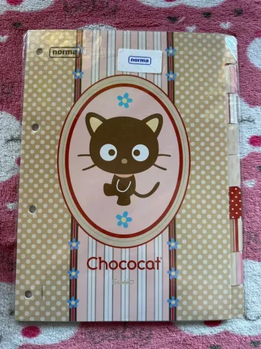 divisórias fichário chococat papelaria vintage anos 2000