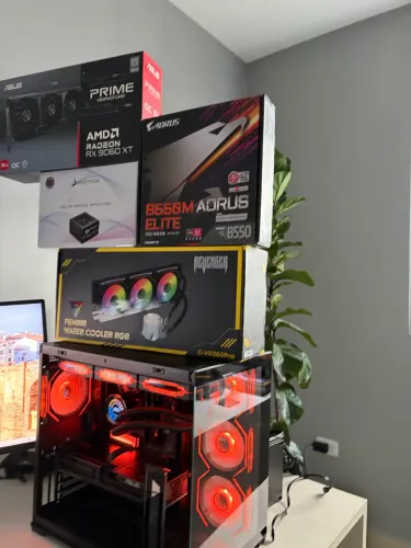 PC Gamer processador Ryzen 5600 RX 9060xt 16gb prime oc 1tb