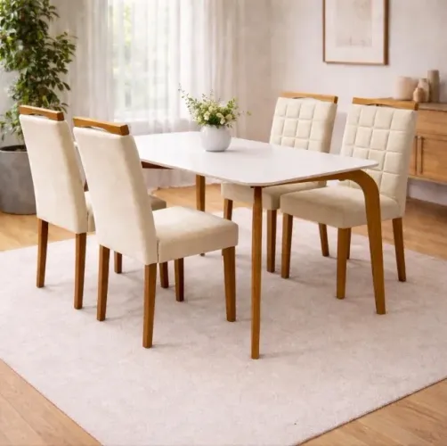 Conjunto de Jantar Lumina 4 Lugares