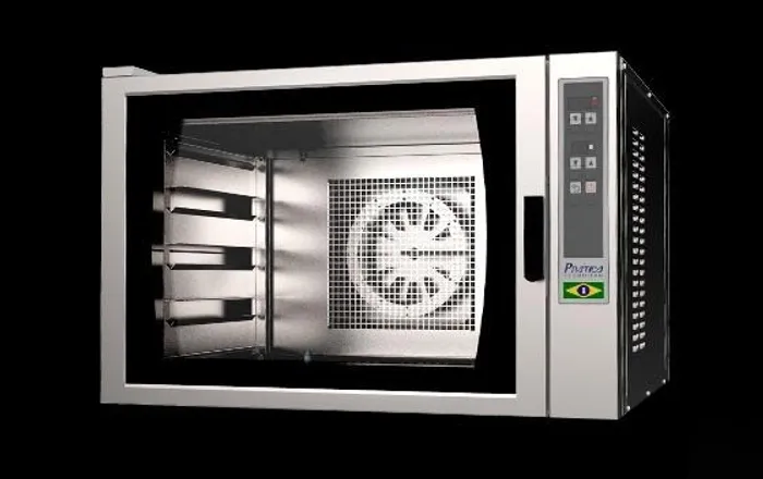 Forno convecção confeitaria HPE-80 pratica p/ 4 assadeiras 40x60 (novo) Alecs