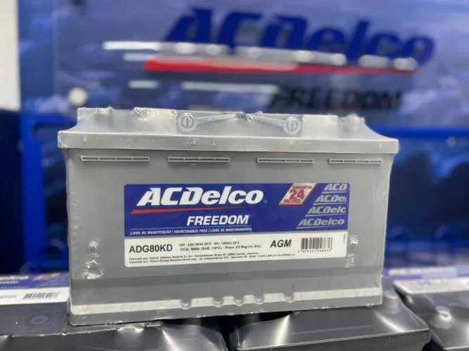 Bateria Acdelco 80AGM - Linha Original com sistema Inteligente!