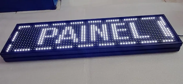 Letreiro de led 70x20  (Honestidade e Qualidade é na Distribuidora jk Eletronicos)