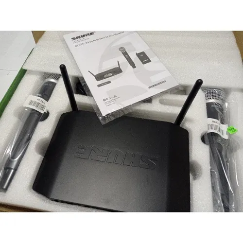  Microfone Glxd4 / Beta 58A Duplo Uhf Profissional 1a Linha
