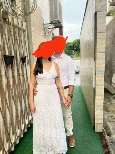 Vestido branco casamento civil