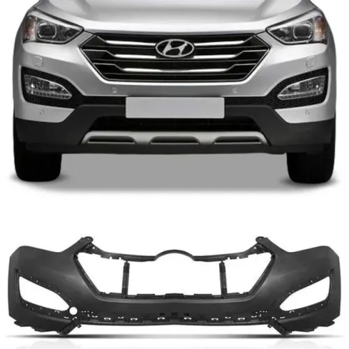 Parachoque Hyundai Grand Santa Fe 2013 à 2016 - Furo Farol Auxiliar - TYG