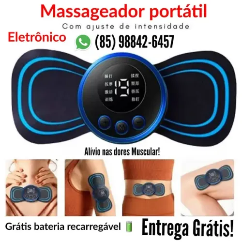 Massageador portátil eletrônico massagem original entrega Grátis