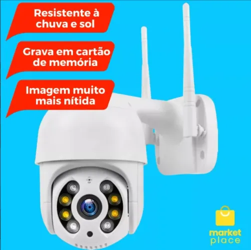 Câmera Ip Wifi Dome Rotativa Visão Noturna App YooSee