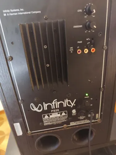 Caixa subwoofer ativo infinity ps28 top 