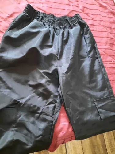 Calça de Cetim Preta P veste 36 ao 40