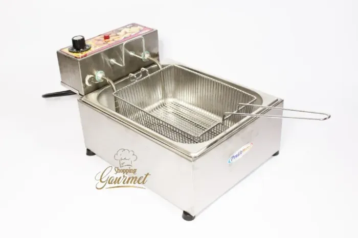 Fritadeira Industrial Eletrica 1 Cuba 5 Litros Com Cesto