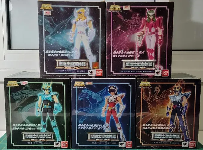Seiya, Shun, Shiryu, Hyoga e Ikki V2 Ex Bandai Cloth Myth