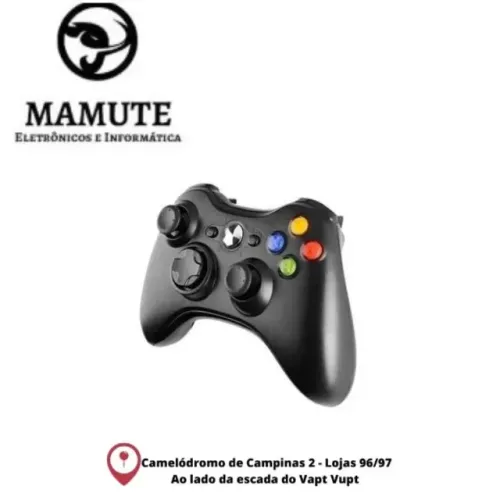 Controle Xbox 360 Sem Fio Wireless Usb Slim Joystick