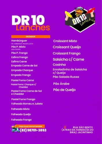 Salgados para lanchonete 