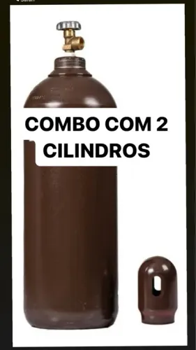 Combo com 2 Cilindros de argônio NOVOS