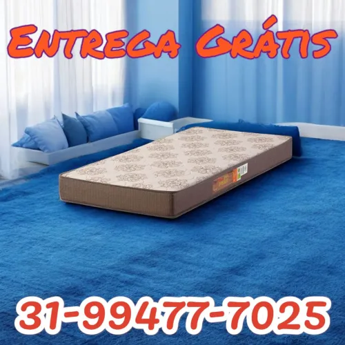 COLCHÃO SOLTEIRO DIRETO DA FÁBRICA COM ENTREGA GRÁTIS