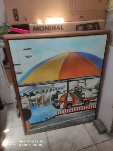 Quadro decorativo de parque de diversões