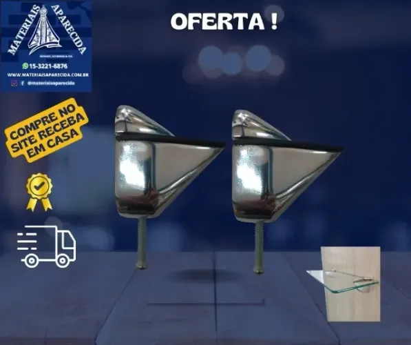 Suporte Prateleira Tucano Metal Cromado Par- novo