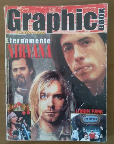 Revista Graphic Book Collection Nirvana, Guns N Roses, Linkin Park (Editora Escala)