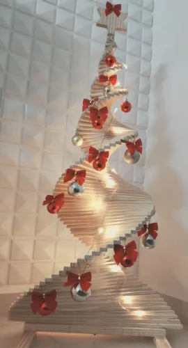 Árvore de Natal em madeira 1 metro