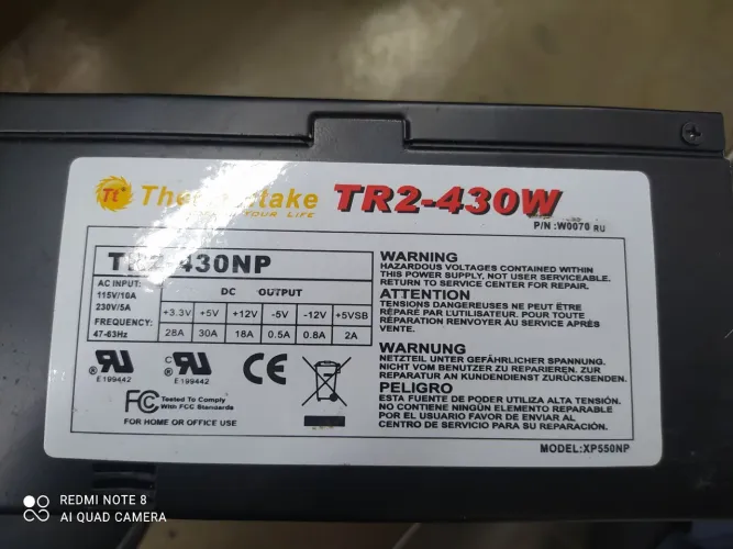 Fonte Thermaltake TR2-430W - 430W