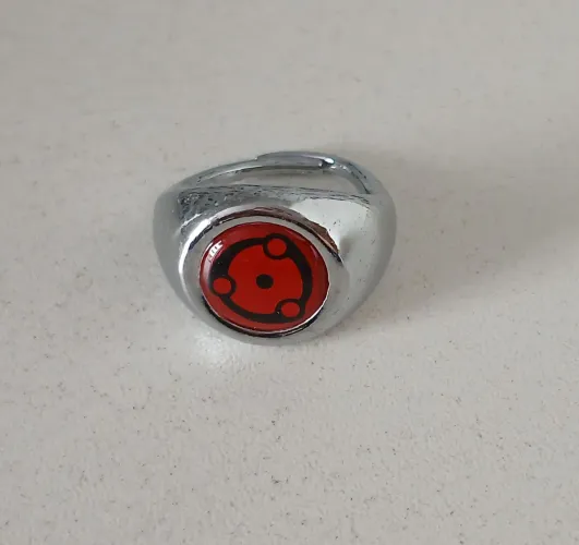 ANEL MADARA UCHIHA MANGEKYOU SHARINGAN DOIS 2 NARUTO SHIPPUDEN AJUSTAVEL