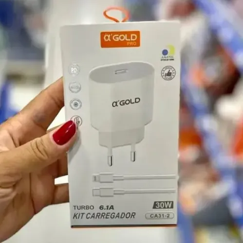 Carregador Turbo 30W USB-C para Lightning iphone