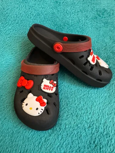 Babuche Grendene Kids Hello Kitty Hype Infantil Preto - TAM. 29