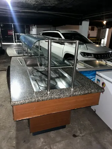 Balcão Quente e Frio para restaurante.