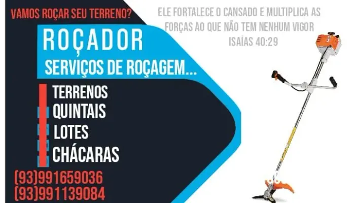 ROÇADOR: ROÇAGEM DE TERRENOS