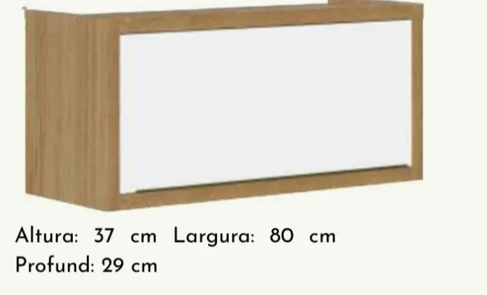Armário Aéreo Geladeira Paola 0.80m - SUPER OFERTA!