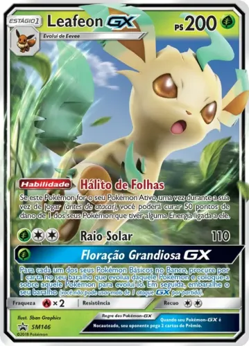 Carta Pokemon Leafeon-GX (PR-SM_SM146)