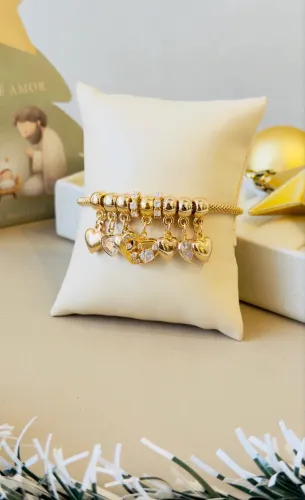 Pulseira com Berloques Semijoia 