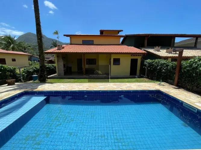 Casa em Condomínio para Venda em Ubatuba, Horto Florestal, 3 dormitórios, 1 suíte, 3 banhe