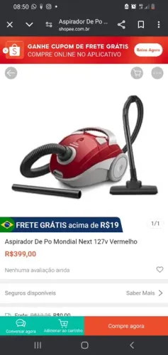 Aspirador de pó Mondial